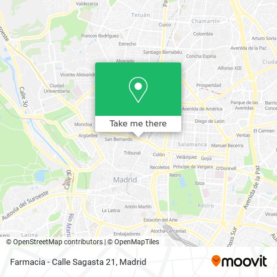 mapa Farmacia - Calle Sagasta 21