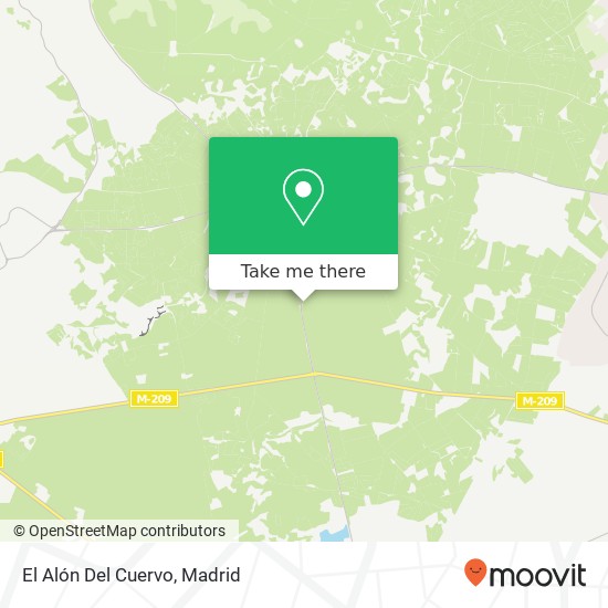 El Alón Del Cuervo map