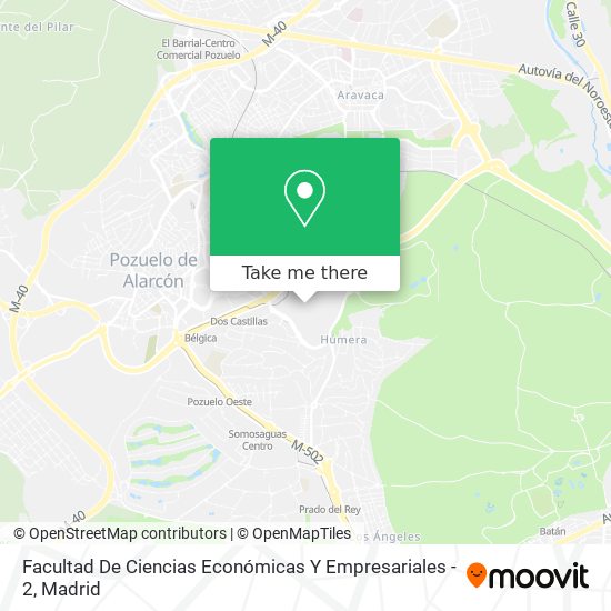 Facultad De Ciencias Económicas Y Empresariales - 2 map