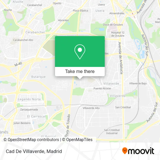 Cad De Villaverde map