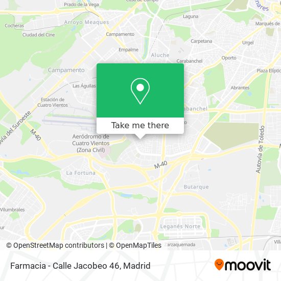 mapa Farmacia - Calle Jacobeo 46