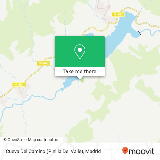 mapa Cueva Del Camino (Pinilla Del Valle)