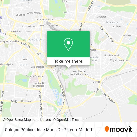mapa Colegio Público José María De Pereda