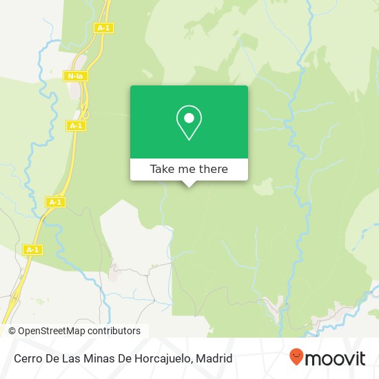 Cerro De Las Minas De Horcajuelo map