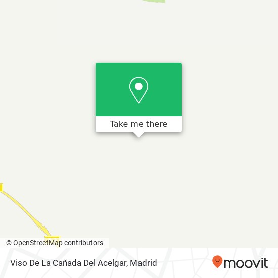 Viso De La Cañada Del Acelgar map