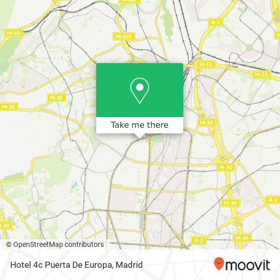 mapa Hotel 4c Puerta De Europa