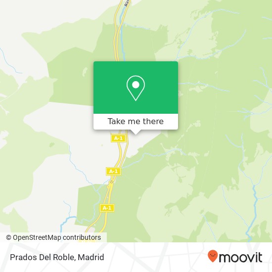 Prados Del Roble map