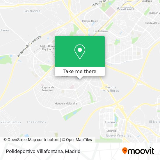 mapa Polideportivo Villafontana
