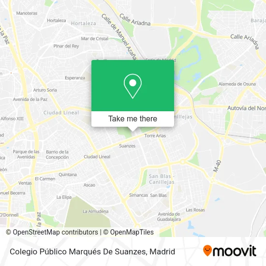 Colegio Público Marqués De Suanzes map