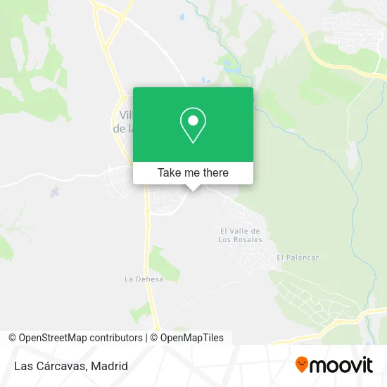 Las Cárcavas map