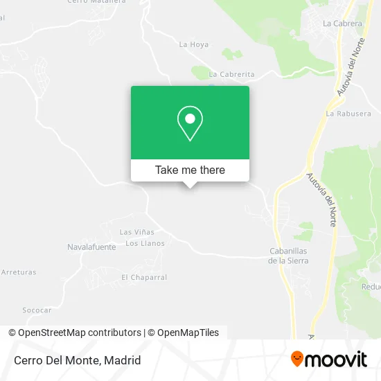 Cerro Del Monte map
