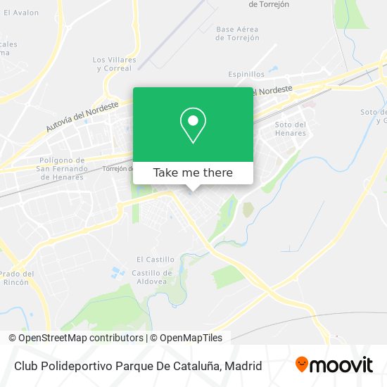 mapa Club Polideportivo Parque De Cataluña