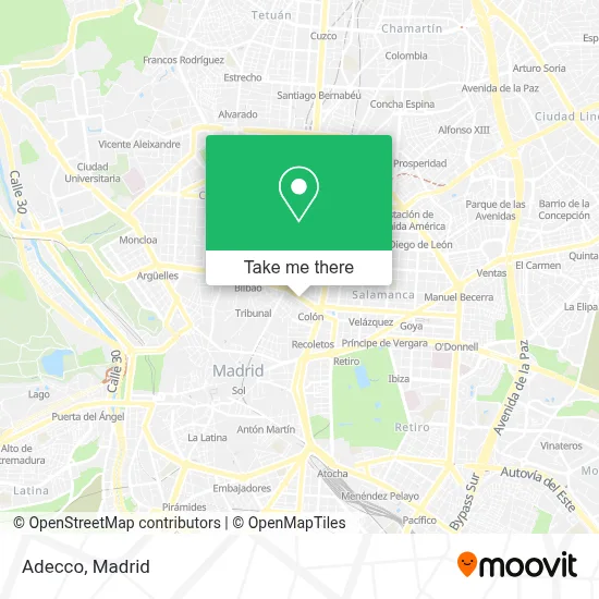 Adecco map