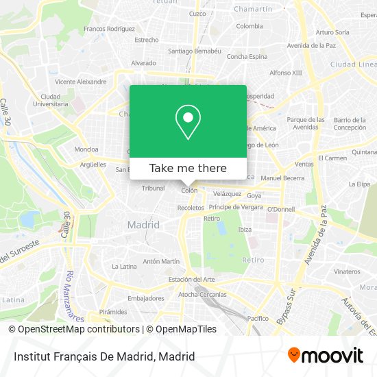 Institut Français De Madrid map