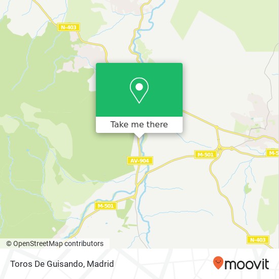 mapa Toros De Guisando