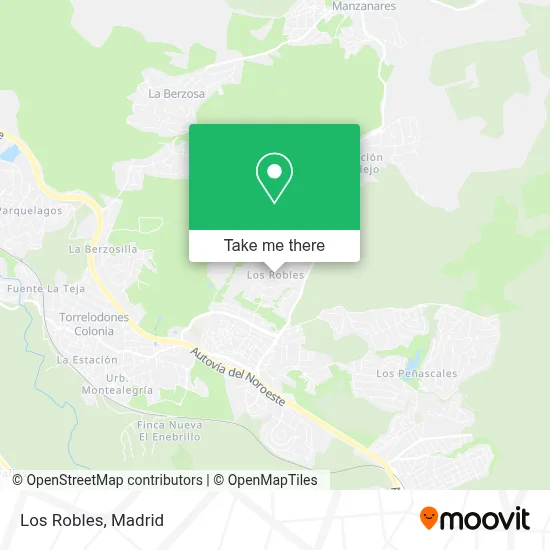 Los Robles map