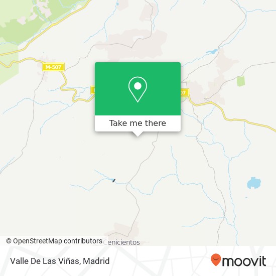 mapa Valle De Las Viñas