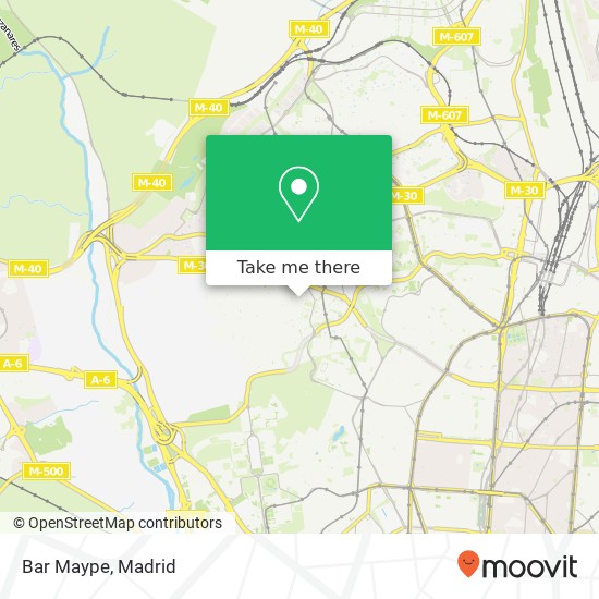 mapa Bar Maype