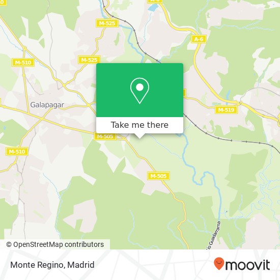 mapa Monte Regino