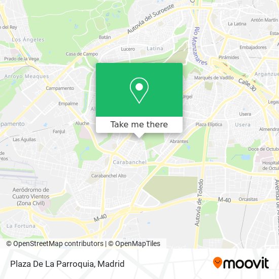 mapa Plaza De La Parroquia