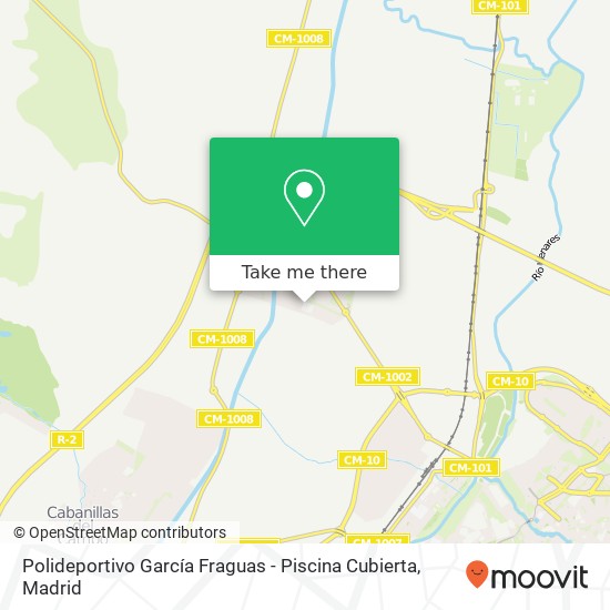 mapa Polideportivo García Fraguas - Piscina Cubierta