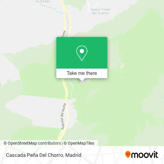 Peña Del Chorro map