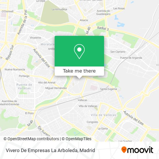 Vivero De Empresas La Arboleda map
