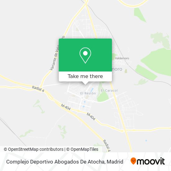 Complejo Deportivo Abogados De Atocha map