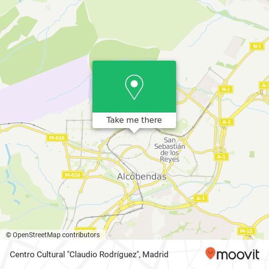 mapa Centro Cultural "Claudio Rodríguez"