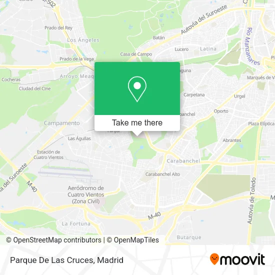 Parque De Las Cruces map