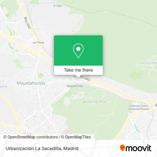 Urbanización La Sacedilla map