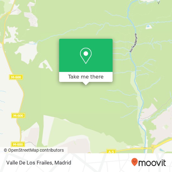 mapa Valle De Los Frailes