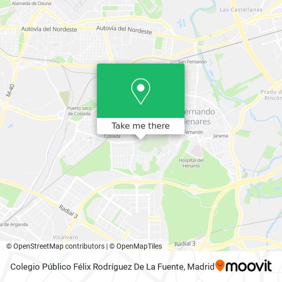 Colegio Público Félix Rodríguez De La Fuente map