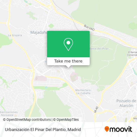 Urbanización El Pinar Del Plantío map