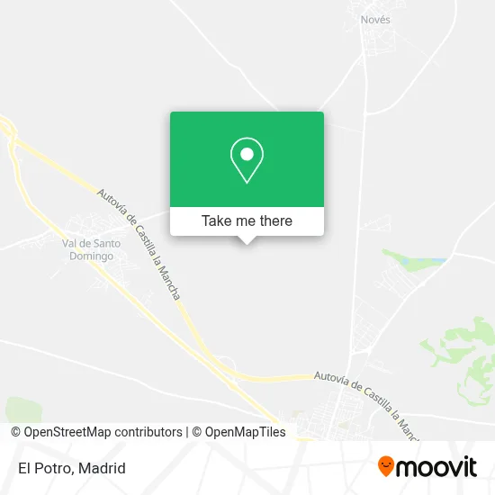 El Potro map