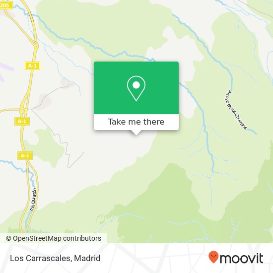 Los Carrascales map