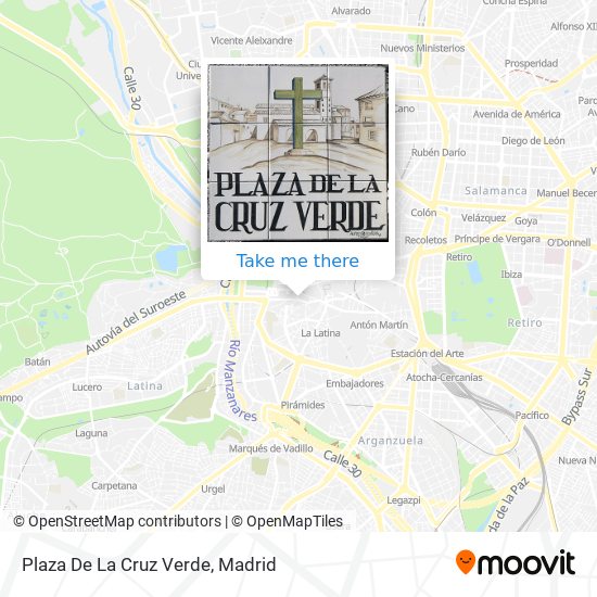 Plaza De La Cruz Verde map