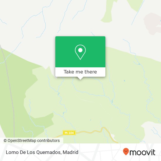 Lomo De Los Quemados map