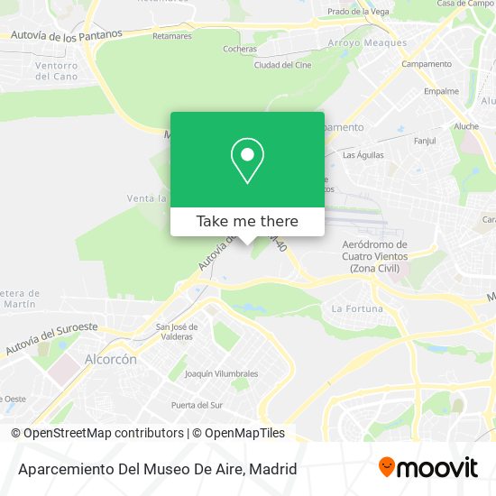 Aparcemiento Del Museo De Aire map
