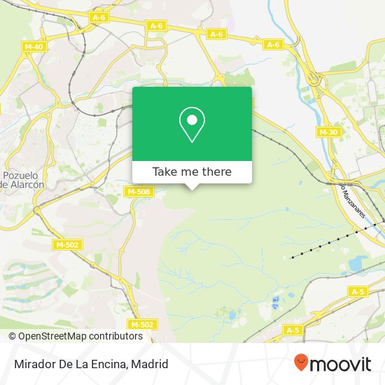 Mirador De La Encina map