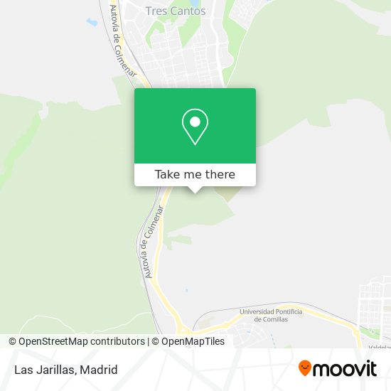 Las Jarillas map