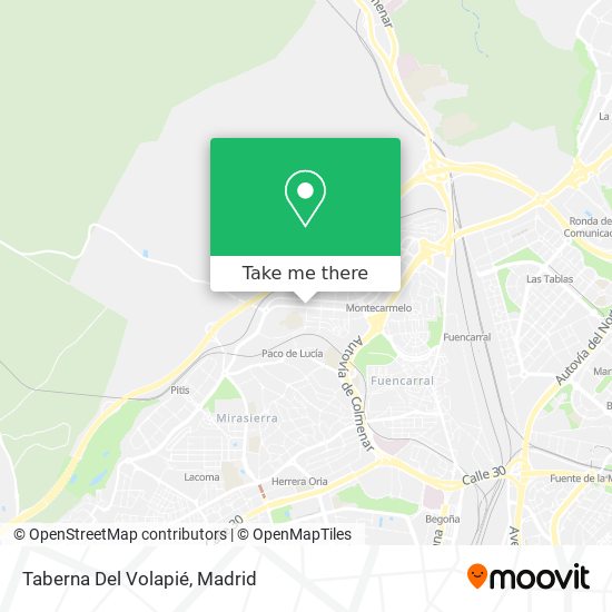 Taberna Del Volapié map