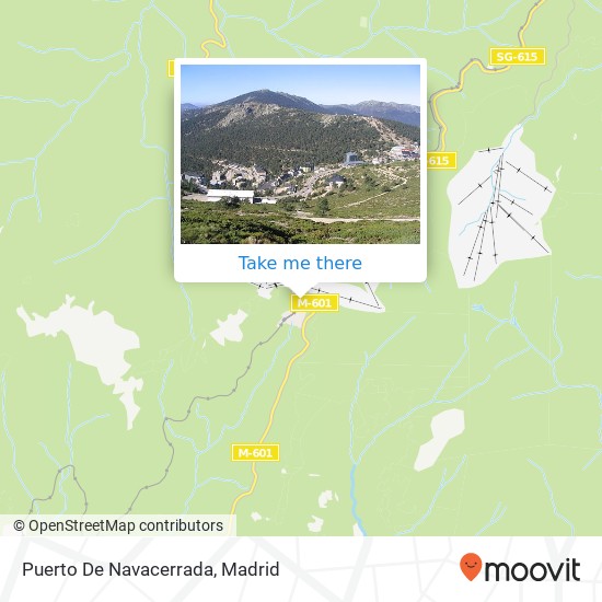 mapa Puerto De Navacerrada