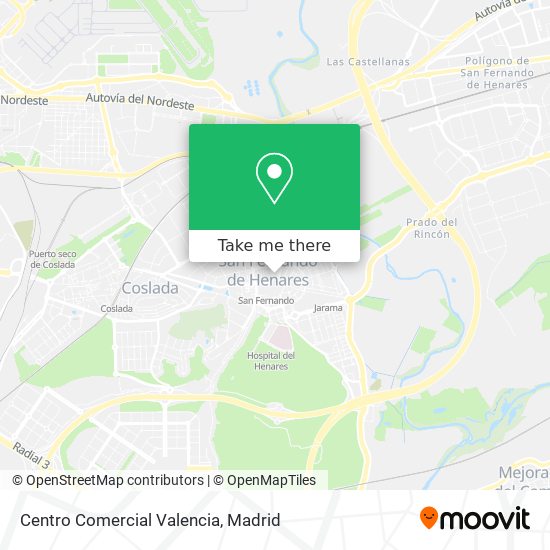 mapa Centro Comercial Valencia