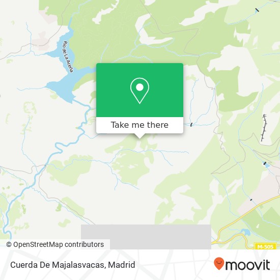Cuerda De Majalasvacas map