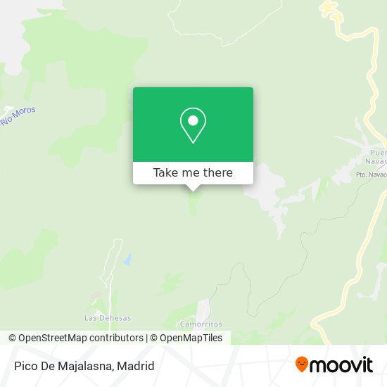 mapa Pico De Majalasna