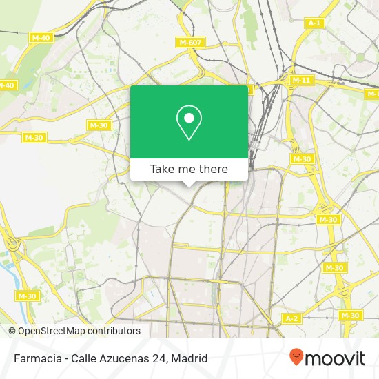 mapa Farmacia - Calle Azucenas 24