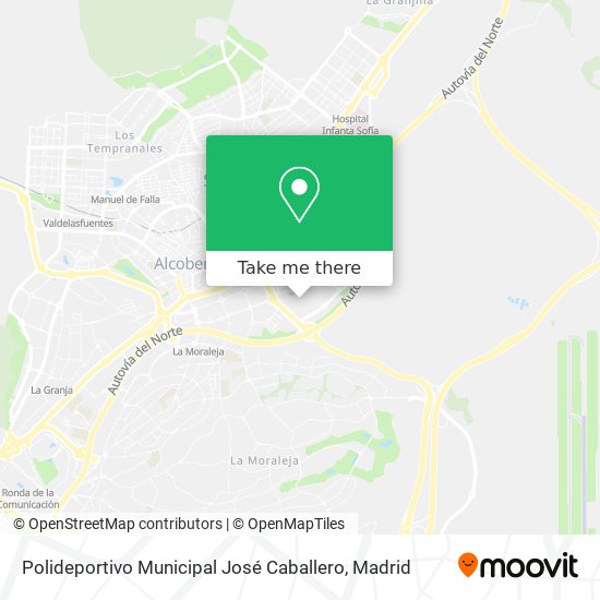 mapa Polideportivo Municipal José Caballero