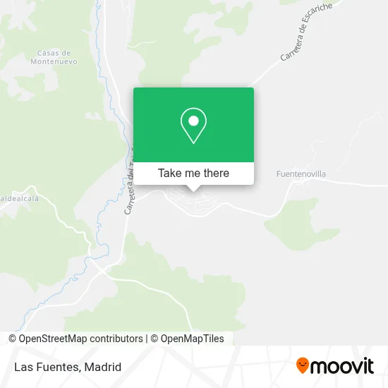 Las Fuentes map