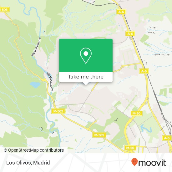 mapa Los Olivos